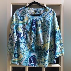 Talbots 8 Colorful Top